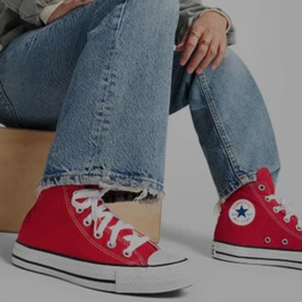 Converse Red High-Top Sneakers